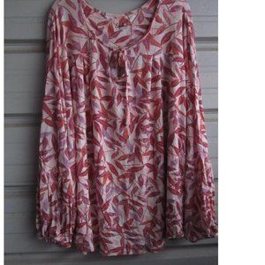 3X Plus Size Simply Emma Pretty shirt top womens